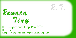 renata tiry business card